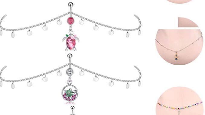 [highbuying] 1 ชิ้น สเตนเลส คริสตัล โซ่ หน้าท้อง แหวนปุ่ม ผู้หญิง เซ็กซี่ โซ่สะดือ เครื่องประดับเอว โซ่ ท้อง แหวน ใหม่ พร้อมส่ง