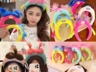 ส่งจากไทย❤️ที่คาดผมน่ารักตุ๊กตาน่าเกลียดขนยาวตลกหลายสีโดปามีนเด็กผู้หญิงเครื่องประดับผม