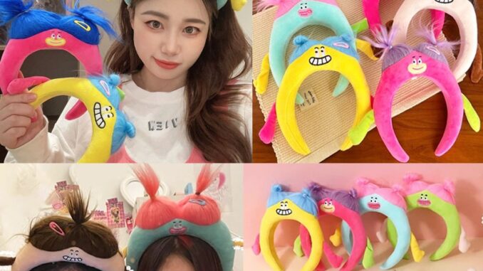 ส่งจากไทย❤️ที่คาดผมน่ารักตุ๊กตาน่าเกลียดขนยาวตลกหลายสีโดปามีนเด็กผู้หญิงเครื่องประดับผม