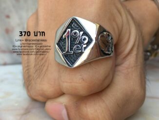 แหวน1%สแตนเลสแท้ พร้อมส่ง