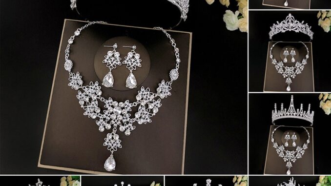 X-H 3pcs/set ชุดมงกุฎเจ้าสาว มงกุฎคริสตัล พร้อมต่างหู แฮนด์เมด หรูหรา สําหรับงานพรอม ปาร์ตี้ X-H 3pcs/set ชุดมงกุฎเจ้าสาว มงกุฎคริสตัล พร้อมต่างหู แฮนด์เมด หรูหรา สําหรับงานพรอม ปาร์ตี้