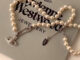 [Vivienne Westwood] สร้อยคอลูกปัดมุก แฮนด์เมด ส่งตรงจากโรงงาน สําหรับผู้หญิง