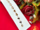 สร้อยข้อมือลายผีเสื้อ แฟชั่น  ความยาว 7 นิ้ว ตะขอก้ามปู สี 14K  ทองเค ใส่ได้ทุกโอกาส ใส่อาบน้ำได้ รูปถ่ายจากสินค้าจริง