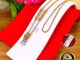 สร้อยสแตนเลสเลเซอร์แท้100% สร้อยพระลายผ่าหวาย+เม็ด ขนาด 2.5มิล ห้อยพระได้ 1องค์ 3องค์ 5องค์ ความยาว 16-36นิ้ว