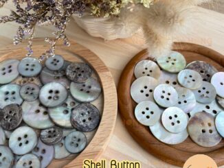กระดุมเปลือกหอย Shell Button 4 รู #207