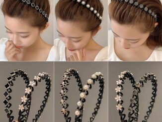 ที่คาดผม ประดับไข่มุก สไตล์เกาหลี เรโทร บาร็อค ล้างหน้า ที่คาดผม ที่คาดผม มุกเกาหลี