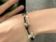 สร้อยข้อมือ ประดับลูกปัดหินธรรมชาติ สามารถปรับได้ สไตล์เกาหลี สําหรับผู้หญิง
