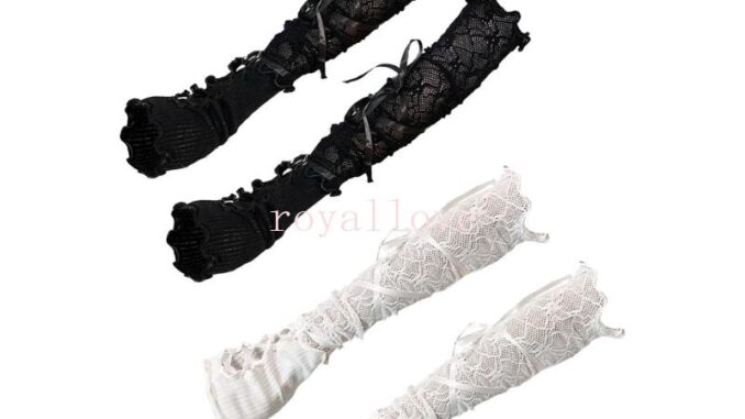 ถุงมือบัลเล่ต์ แบบยาว ไม่มีนิ้ว สีขาว สไตล์โลลิต้า สําหรับเจ้าสาว งานแต่งงาน