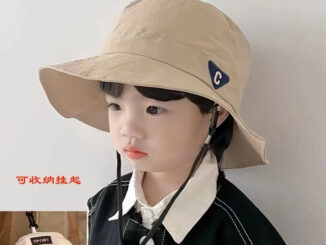หมวกบัดเก็ตเดินป่าเด็ก หมวกผ้าร่ม พับเก็บได้