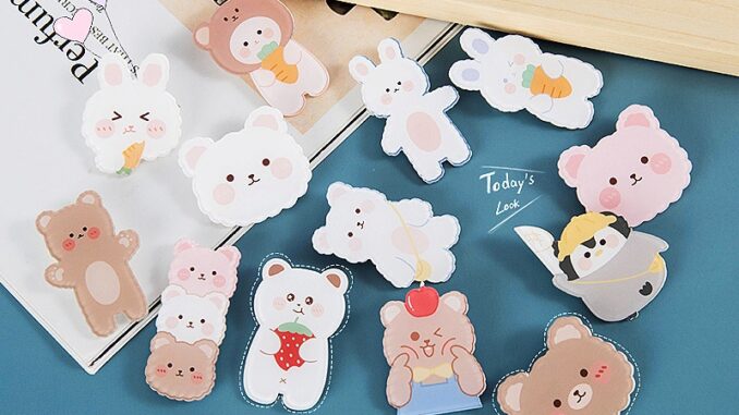 เข็มกลัดอะคริลิค แบบนิ่ม รูปการ์ตูนกระต่าย หมีน่ารัก สําหรับห้อยกระเป๋า