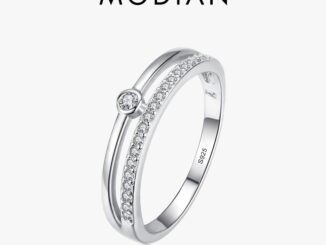 Modian แหวนเงินแท้ 925 พร้อมกล่อง แฟชั่นหรูหรา สําหรับผู้หญิง 2022