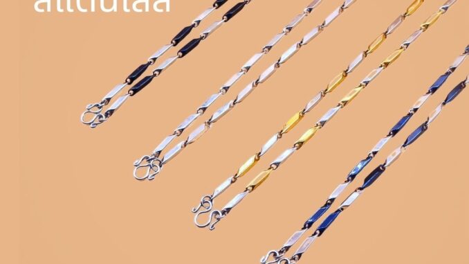 สร้อยสแตนเลส สร้อยพระลาย ก้านไม้ขีด แท่งเหลี่ยมตัน เงางาม มีหลายสีให้เลือก เหมาะกับผู้หญิง-ผู้ชาย วัสดุสแตนเลสแท้ ทนสวย