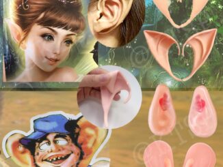 หูเอลฟ์ 3D  หูใหญ่ หูปลอม สำหรับเเต่งคอสเพลย์ 1คู่