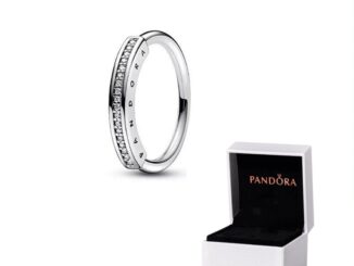 Pandora แหวนเงิน 925 ประดับเพชร เพทาย ลูกบาศก์ เครื่องประดับสตรี