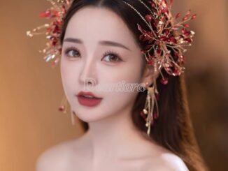 ชุดเครื่องประดับ ต่างหู ที่คาดผม ประดับพลอยเทียม สไตล์เจ้าสาว สําหรับงานแต่งงาน
