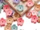 St. kunkka ฐานลูกปัดอะคริลิค กลีบดอกไม้ หลากสี สําหรับทําสร้อยข้อมือ DIY 50 ชิ้น 100 ชิ้น