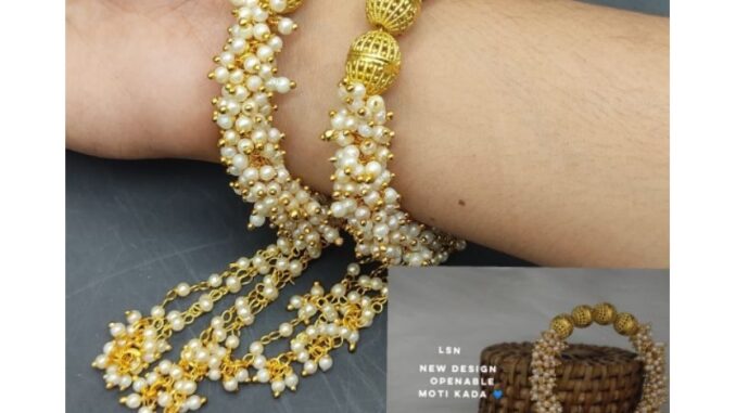 กำไลมุกอินเดีย/ฟรีไซส์/FreeSize/IndianPearlBangles