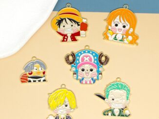จี้การ์ตูนวันพีช อัลลอย แฮนด์เมด เครื่องประดับ สําหรับผู้หญิง พวงกุญแจ ต่างหู สร้อยคอ DIY 146 2 ชิ้น ต่อล็อต