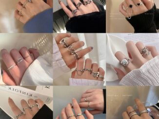 ชุดแหวนโซ่ ประดับไข่มุก คริสตัล รูปหัวใจ หรูหรา เครื่องประดับ สําหรับผู้หญิง