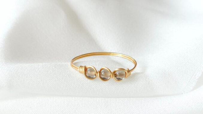 (ares.nature) แหวนลวดดัดรุ่น Mila ring เลือกหินเองได้ แหวนหินมงคล สายมู