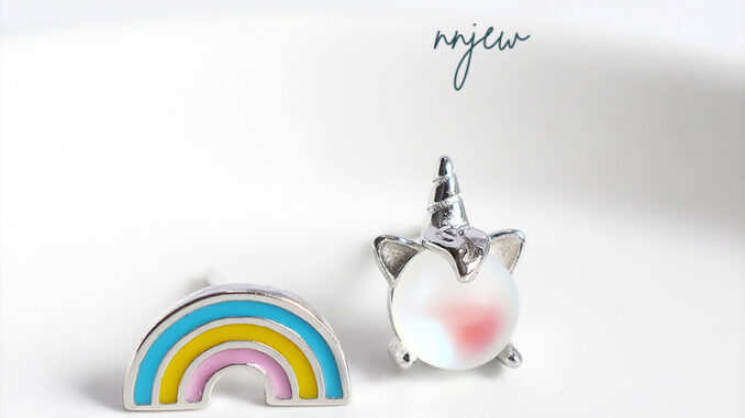 ต่างหู s925 earrings รุ่น ยูนิคอร์น Unicorn ผู้หญิง ต่างหูแฟชั่น ของขวัญ เครื่องประดับ minimal