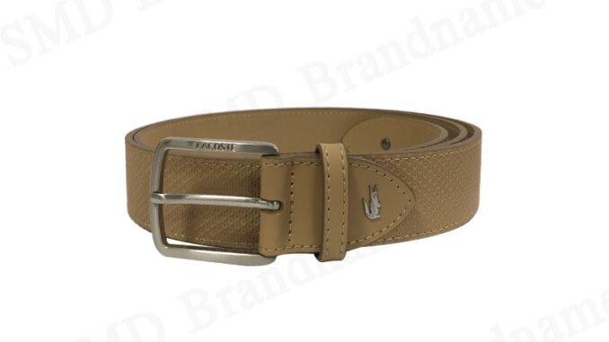 Lacoste เข็มขัดผู้ชาย รุ่น Men's Lacoste Engraved Buckle Texturised Leather Belt Code: RC4005 K71