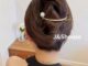 KF442 Korean metal pearl gold and silver arc shape hairpins hair clip accessories