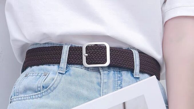 [พร้อมส่ง] เข็มขัดหัวสี่เหลี่ยม เข็มขัดยืดได้M932
