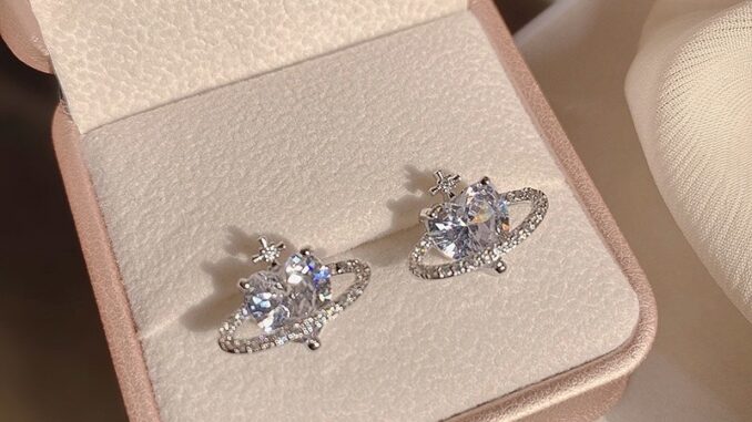 Jupiter heart silver - morning.earrings