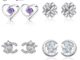 Jewelrypalace ของแท้ ต่างหูเม็ดเดี่ยว เงิน 925 ประดับมุก เพชรโมอิส สําหรับผู้หญิง M019