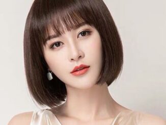วิกผมสั้นตรง แบบเต็มหน้าม้า เหมือนจริง สไตล์ใหม่ แฟชั่นสําหรับผู้หญิง 2022