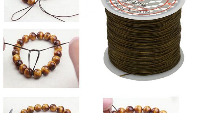 [INTH] สายเชือกยืดหยุ่น 50 เมตร 0.5 มม. สําหรับทําสร้อยคอ สร้อยข้อมือ [Better]