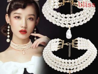 Bliss สร้อยคอ โลหะผสม หลายชั้น ประดับมุก สไตล์บาร็อค เครื่องประดับ สําหรับผู้หญิง