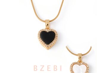 Bzebi สร้อยคอ จี้หัวใจ โซ่ สแตนเลส ทองคำแท้ อิตาลี่แท้ ทอง ผู้หญิง สร้อยคอทอง ไม่ซีดจาง กันสนิม เครื่องประดับแฟชั่น สไตล์เกาหลี สําหรับผู้หญิง 18k 1075n