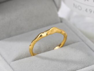Kaijiang Cincin แหวนสเตนเลส ทรงเรขาคณิต เปิด เครื่องประดับแฟชั่น สไตล์เกาหลี เรียบง่าย ปรับได้ สําหรับผู้หญิง
