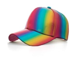 Flgo หมวกเบสบอลสะท้อนแสง สีรุ้ง เปลี่ยนสีได้ สําหรับผู้ชาย และผู้หญิง