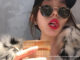 โทนสีดำ" รุ่นDro47 แว่นกันแดด ทรงหยดน้ำ ป้องกันUV400