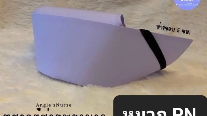 หมวกผู้ช่วยพยาบาล PN พร้อมส่ง แบบพับ/ไม่พับ