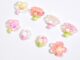 Peacellow ดอกซากุระเรซิ่น ขนาดเล็ก 10 ชิ้น สําหรับตกแต่งบ้าน เค้ก โทรศัพท์ DIY