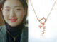 สร้อยคอโซ่ จี้รูปตัวอักษร D ประดับเพชร สีโรสโกลด์ ฝังเพทาย สไตล์เรโทร เรียบง่าย สําหรับผู้หญิง