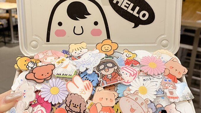 A HELLO GIRL ใหม่ เข็มกลัด ลายการ์ตูน Hello Girl น่ารัก สไตล์ญี่ปุ่น สําหรับตกแต่งกระเป๋านักเรียน
