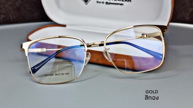 แว่นตา แว่นสายตา แว่นกรองแสง สำหรับคุณผู้ชาย (รุ่น B-3399) แว่นตา แว่นสายตา แว่นกรองแสง สำหรับคุณผู้ชาย (รุ่น B-3399)