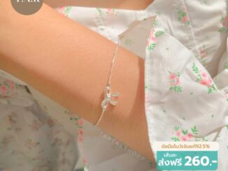 ‼️ส่งฟรี‼️ Ribbon Cz Bracelet S925 | ข้อมือโบว์Czเงินแท้92.5%