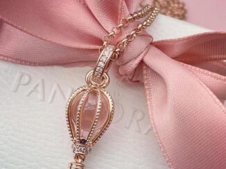 [พร้อมส่งทีไทย]Pandora สร้อยคอ สร้อยคอพร้อมจี้ บอลลูน Sparkling Hot Air Balloon Necklaceของขวัญสำหรับคนพิเศษของแท้P27P28