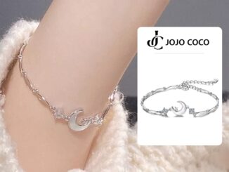 Jojo COCO Brilliant Star and Moon สร้อยข้อมือ รูปทรงเรขาคณิต สําหรับผู้หญิง