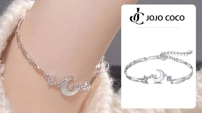 Jojo COCO Brilliant Star and Moon สร้อยข้อมือ รูปทรงเรขาคณิต สําหรับผู้หญิง