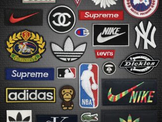 ป้ายสติกเกอร์ ปักโลโก้แฟชั่น สไตล์คลาสสิก สําหรับติดตกแต่งเสื้อผ้า