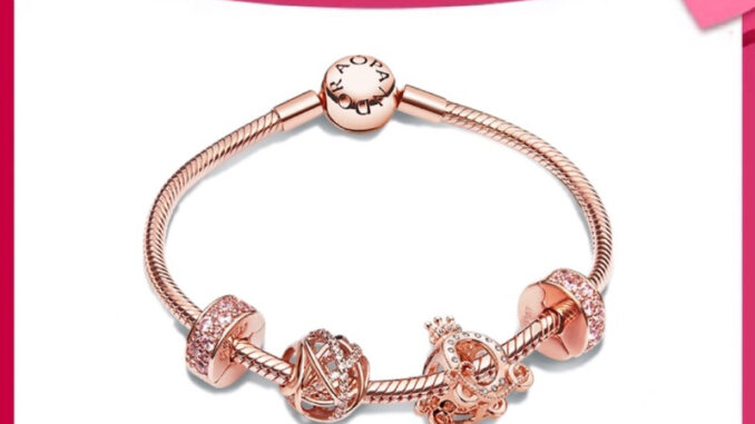 [ส่งจากกรุงเทพ]Pandora เงิน925 สร้อยข้อมือ กำไล ลูกปัดอัญมณี สร้อยข้อมือคู่ Crown Carriage Bracelet ของแท้ 100%