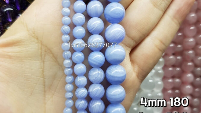 บลูเลสอาเกต (อัด)หินเส้นยาวขายส่ง หินแท้คุณภาพ ความยาวประมาณ38--40cm หินนำโชคหินแท้ หินมงคล