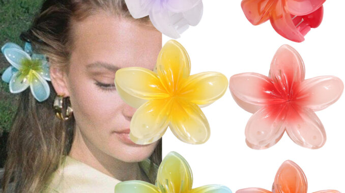 Frangipani กิ๊บติดผม โรแมนติก ฤดูร้อน ชายหาด ตกแต่ง เครื่องประดับผม สําหรับผู้หญิง Frangipani กิ๊บติดผม โรแมนติก ฤดูร้อน ชายหาด ตกแต่ง เครื่องประดับผม สําหรับผู้หญิง